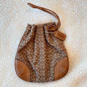Coach mini bucket drawstring bag